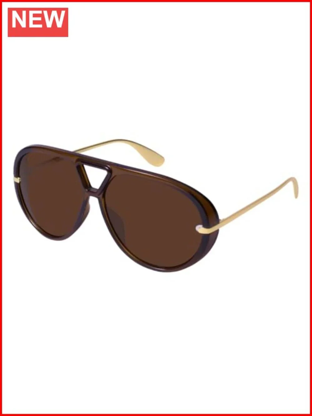 Trendy Oversized Aviator Sunglasses with UV400 Protection